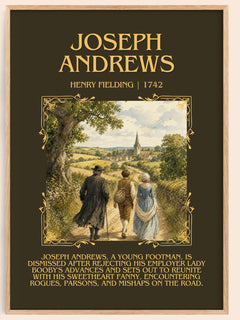 Joseph Andrews Minimalist Book Poster by Henry Fielding – book poster