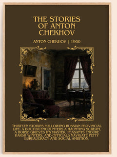 The Stories of Anton Chekhov Minimalist Book Poster by Anton Chekhov – book poster