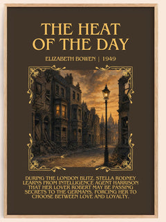 The Heat of the Day Minimalist Book Poster by Elizabeth Bowen – book poster