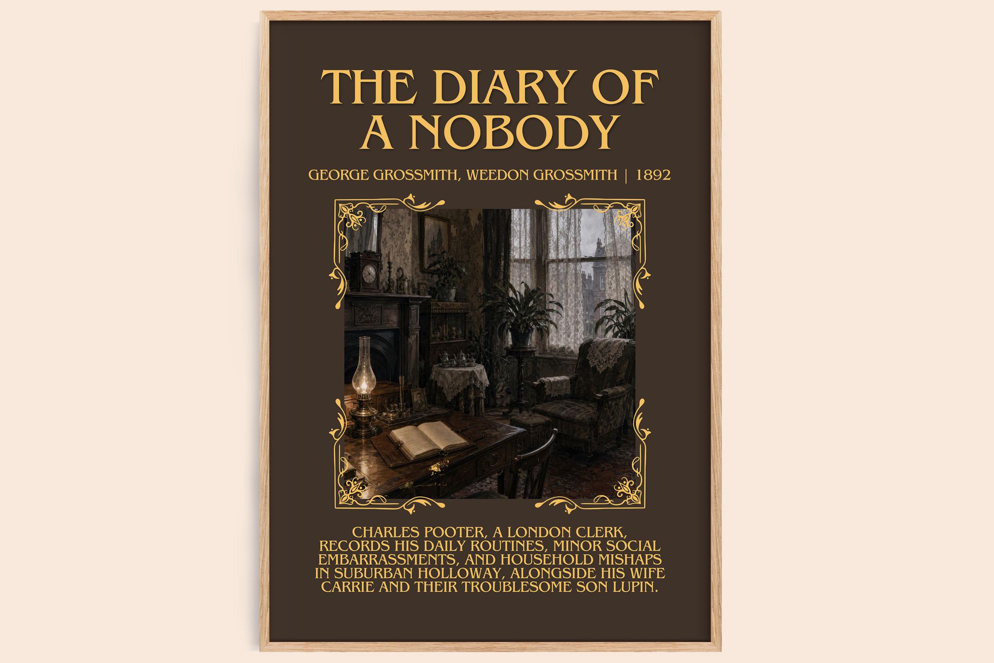 Diary of a Nobody Minimalist Book Poster by G. Grossmith