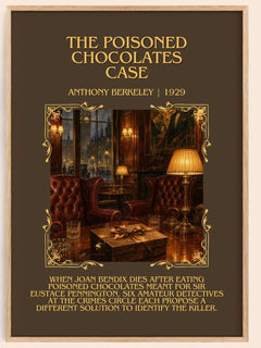 Poisoned Chocolates Case Minimalist Book Poster by Anthony Berkeley – book poster