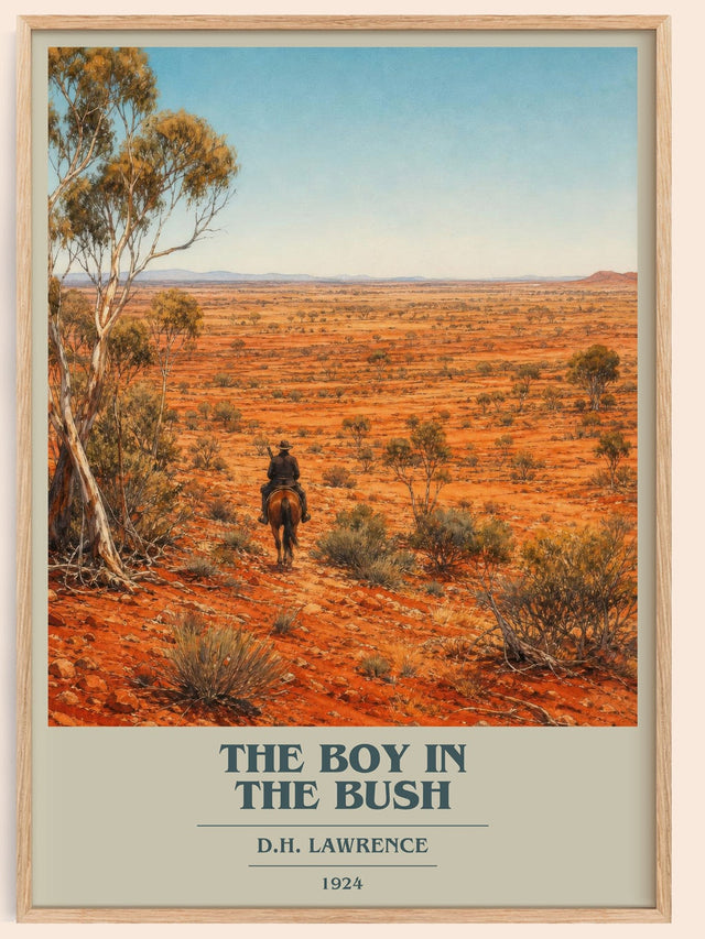 The Boy In The Bush Book Cover Poster by D.H. Lawrence