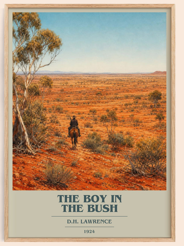 The Boy In The Bush Book Cover Poster by D.H. Lawrence