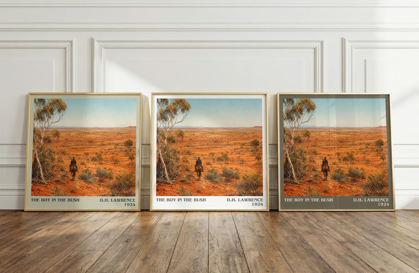 The Boy In The Bush literary art print colour and style options – D.H. Lawrence book art