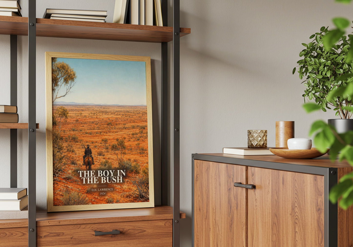 The Boy In The Bush book watercolour illustration paper finish options – matte satin gloss