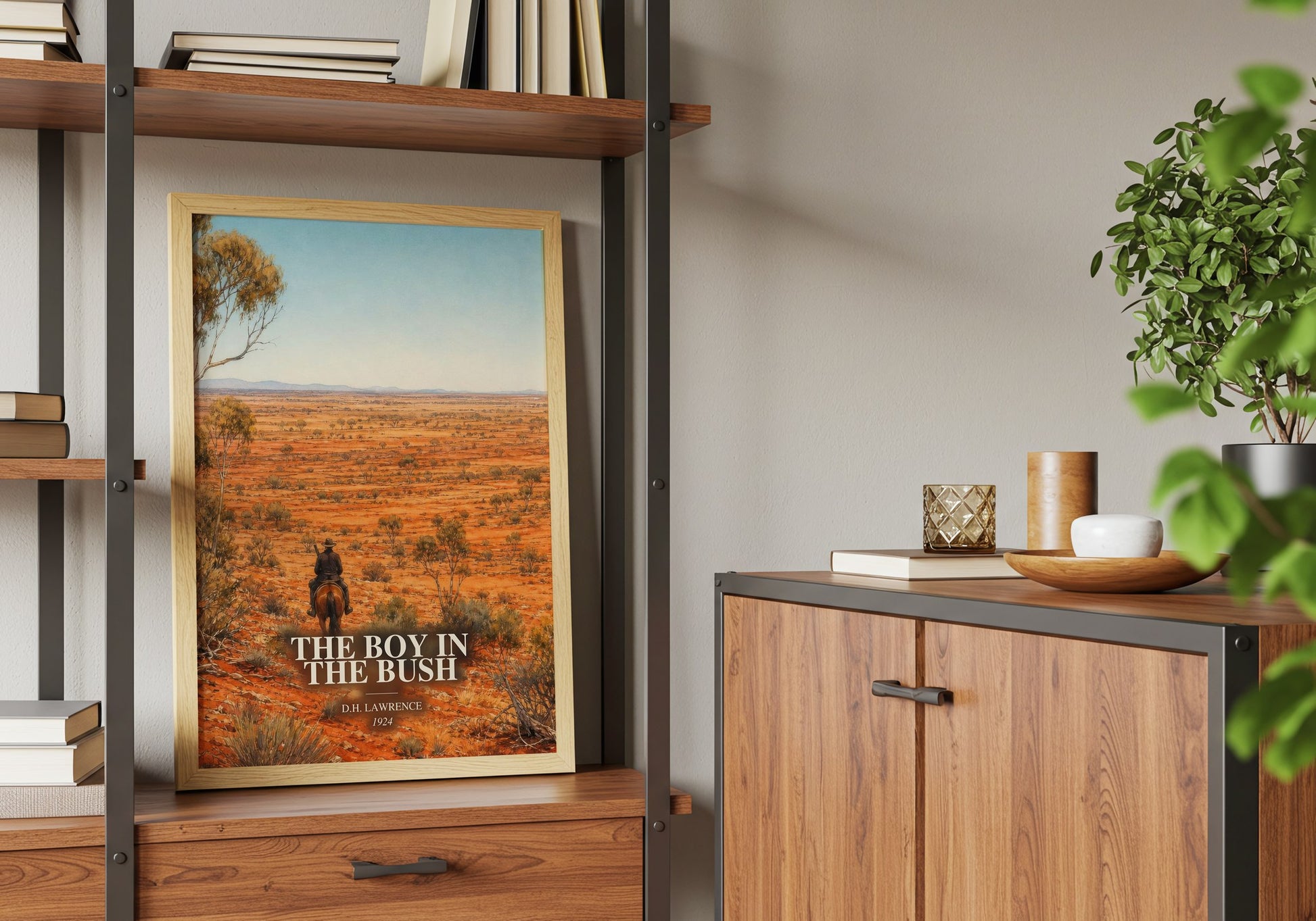 The Boy In The Bush book watercolour illustration paper finish options – matte satin gloss
