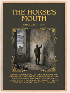 The Horse's Mouth Minimalist Book Poster by Joyce Cary – book poster