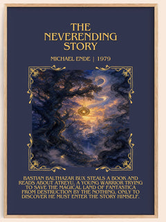 The Neverending Story Minimalist Book Poster by Michael Ende – book poster