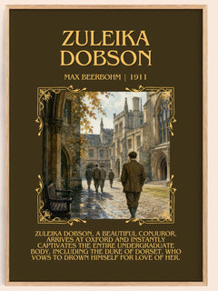 Zuleika Dobson Minimalist Book Poster by Max Beerbohm – book poster