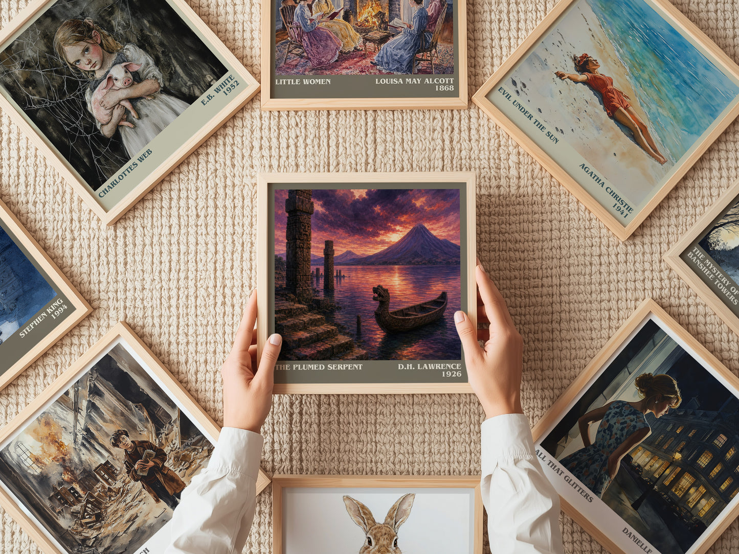 The Plumed Serpent literary book poster framed on wall – literary fiction wall art