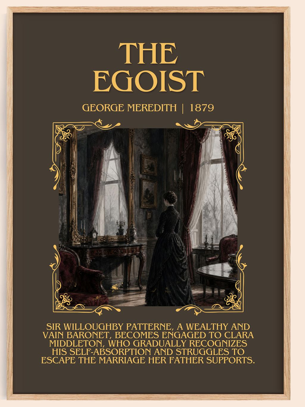 The Egoist Minimalist Book Poster by George Meredith – book poster