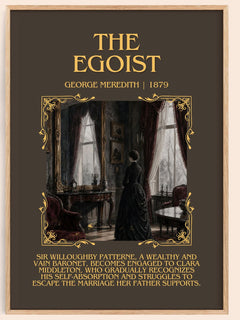 The Egoist Minimalist Book Poster by George Meredith – book poster
