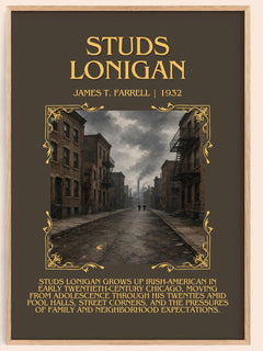 Studs Lonigan Minimalist Book Poster by James T. Farrell – book poster