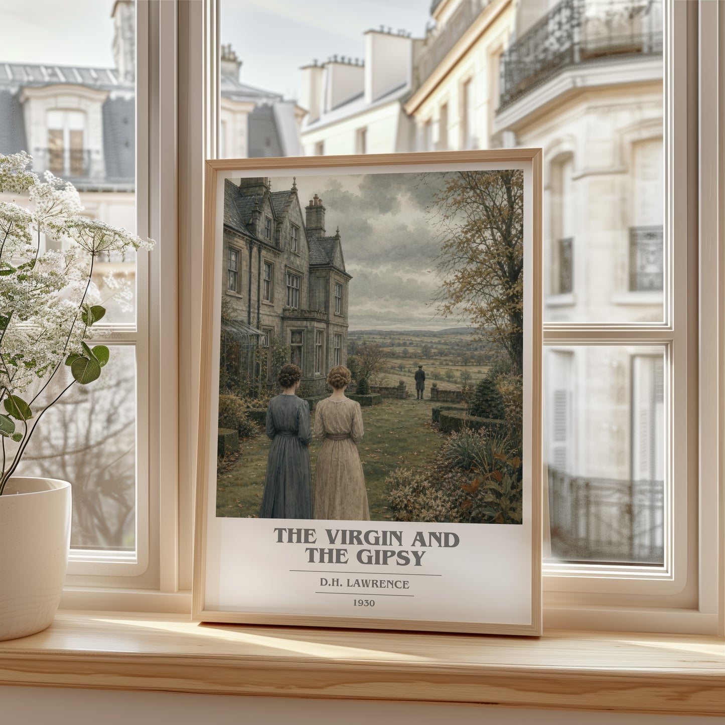 The Virgin And The Gipsy book cover poster colour and style options – D.H. Lawrence book art