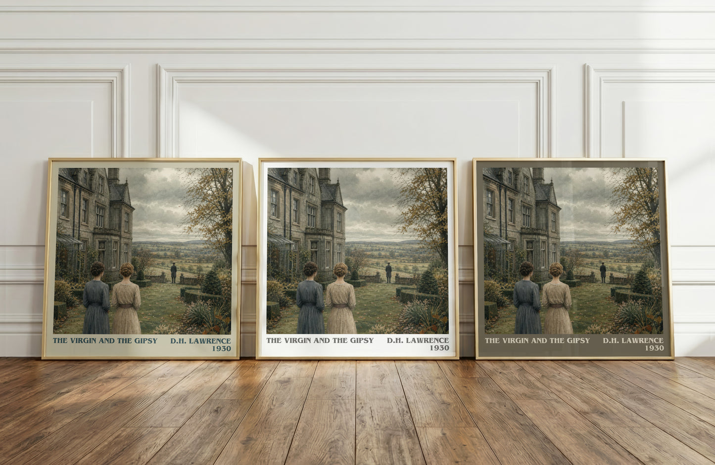 The Virgin And The Gipsy literary art print colour and style options – D.H. Lawrence book art