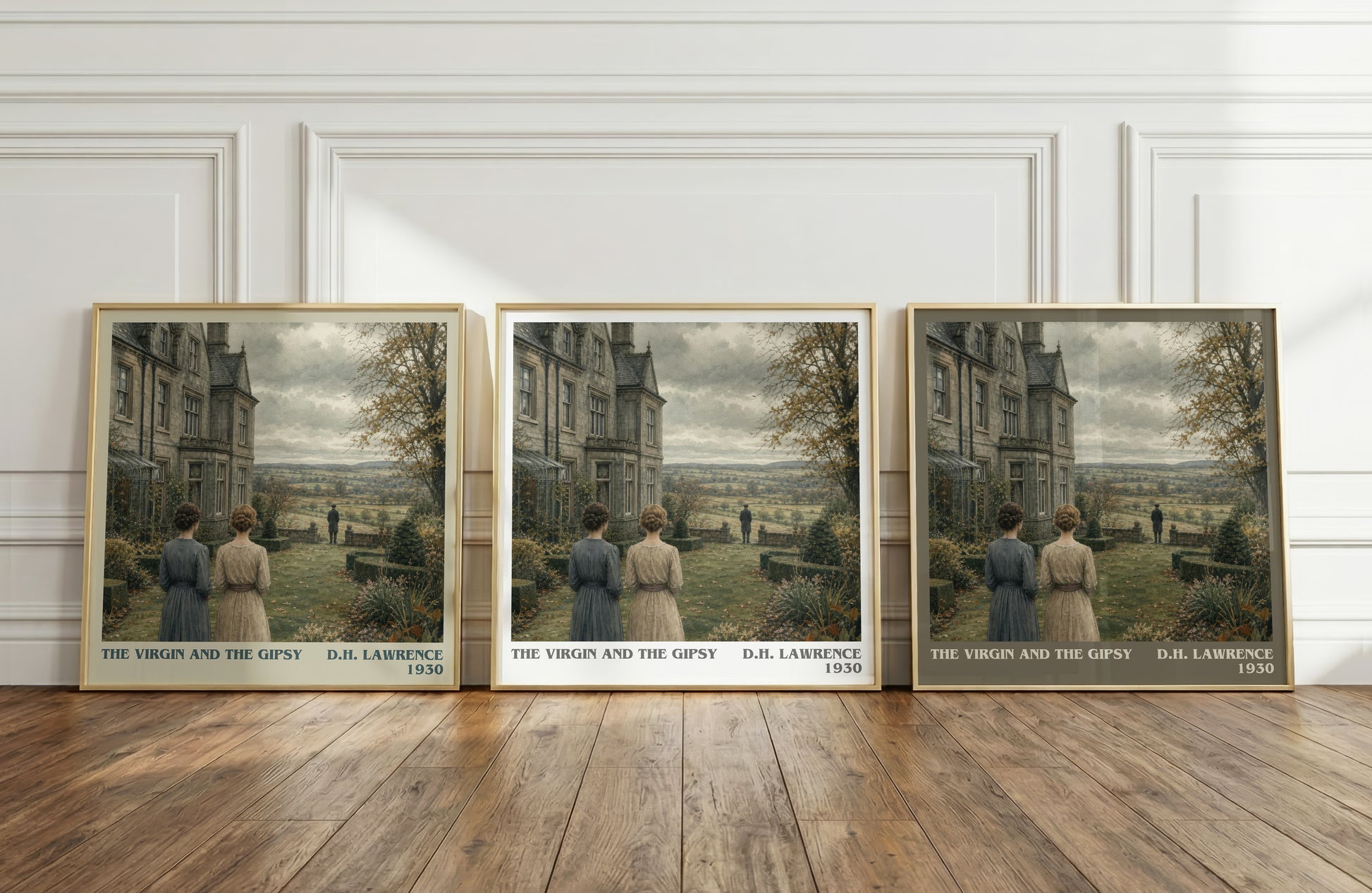 The Virgin And The Gipsy literary art print colour and style options – D.H. Lawrence book art