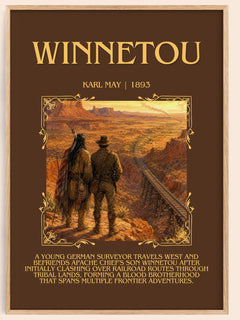 Winnetou Minimalist Book Poster by Karl May – book poster
