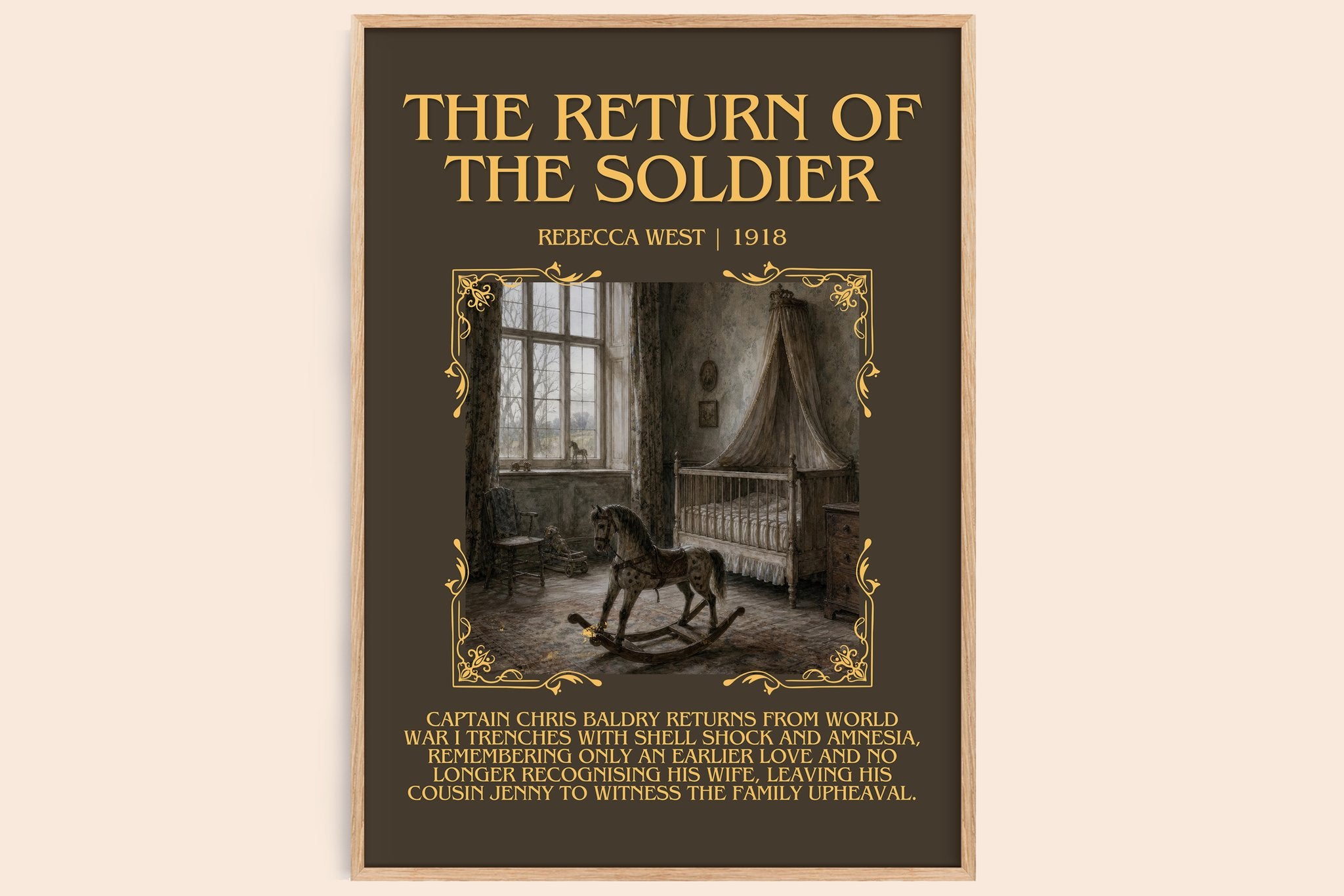 The Return of the Soldier Minimalist Book Poster by Rebecca West
