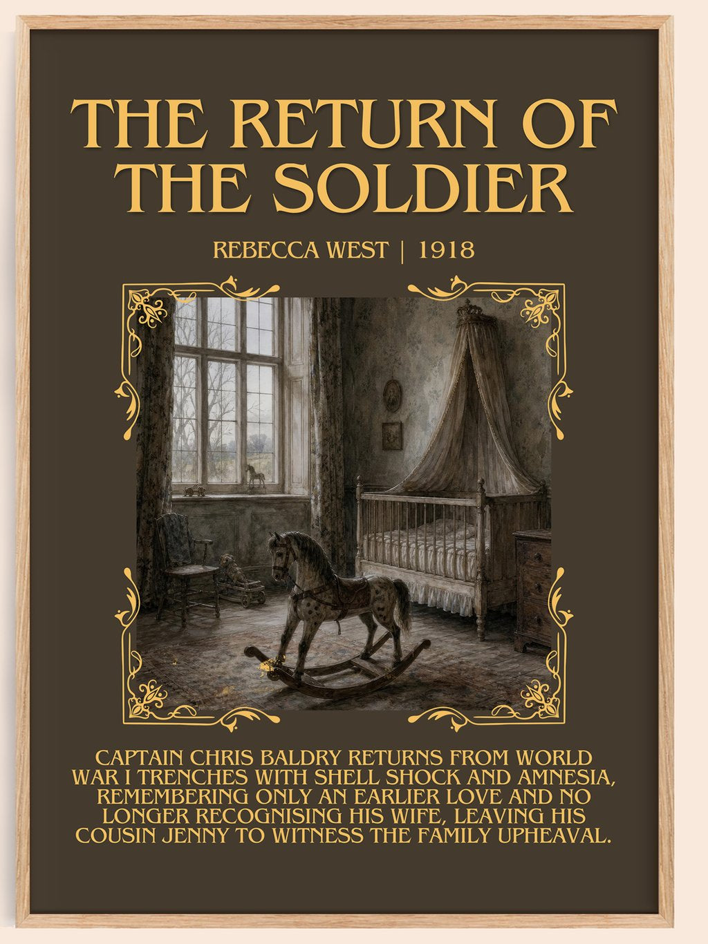 The Return of the Soldier Minimalist Book Poster by Rebecca West – book poster