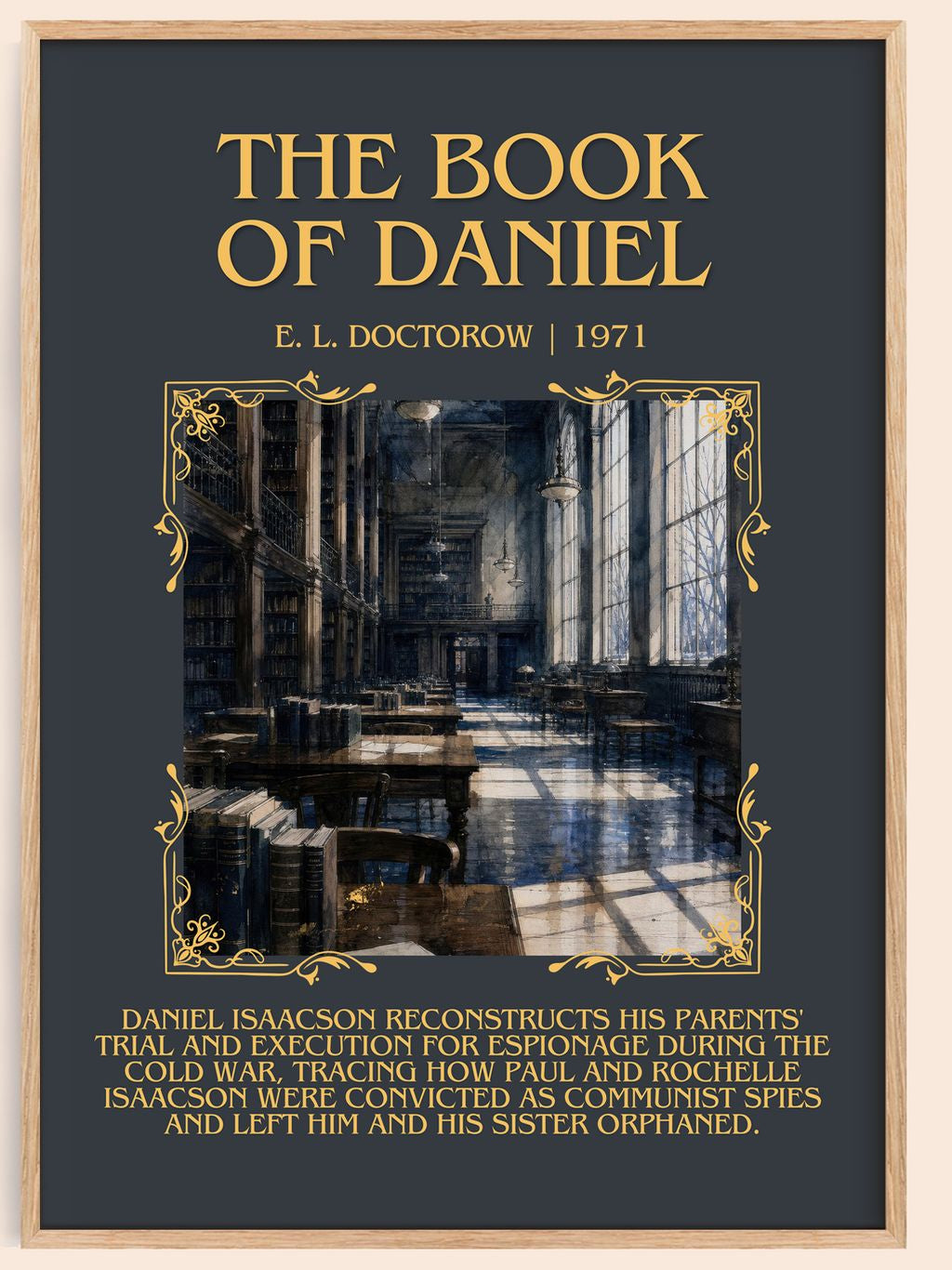 The Book of Daniel Minimalist Book Poster by E. L. Doctorow – book poster