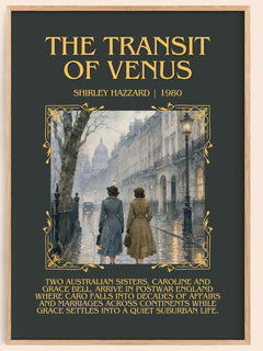 The Transit of Venus Minimalist Book Poster by Shirley Hazzard – book poster