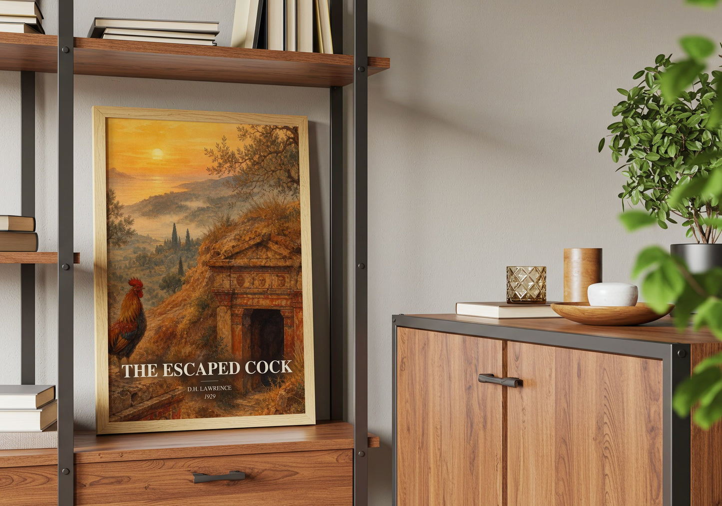 The Escaped Cock book watercolour illustration paper finish options – matte satin gloss
