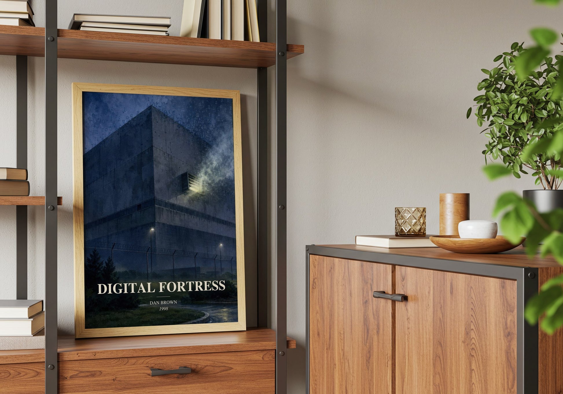 Digital Fortress book watercolour illustration paper finish options – matte satin gloss
