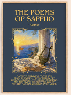The Poems of Sappho Minimalist Book Poster by Sappho – book poster