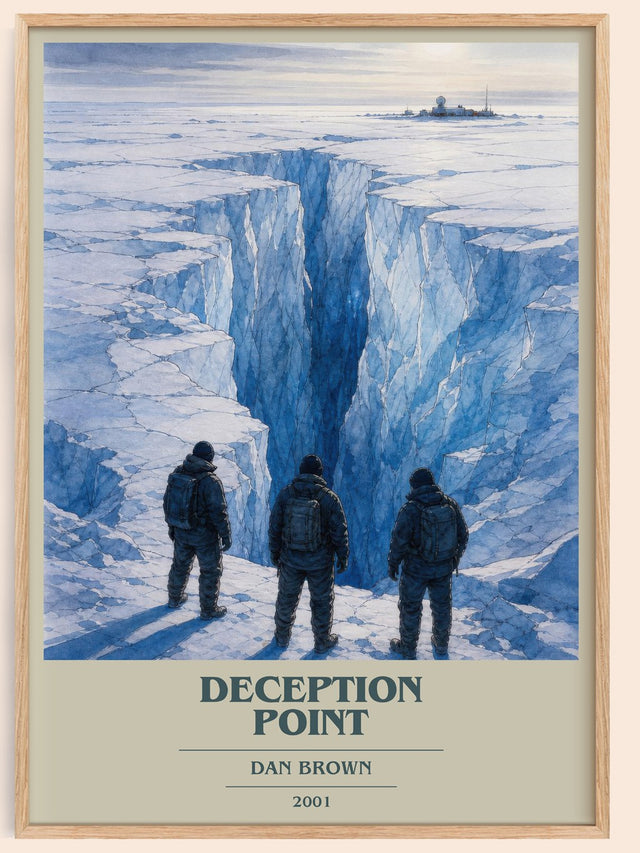 Deception Point Book Cover Poster by Dan Brown