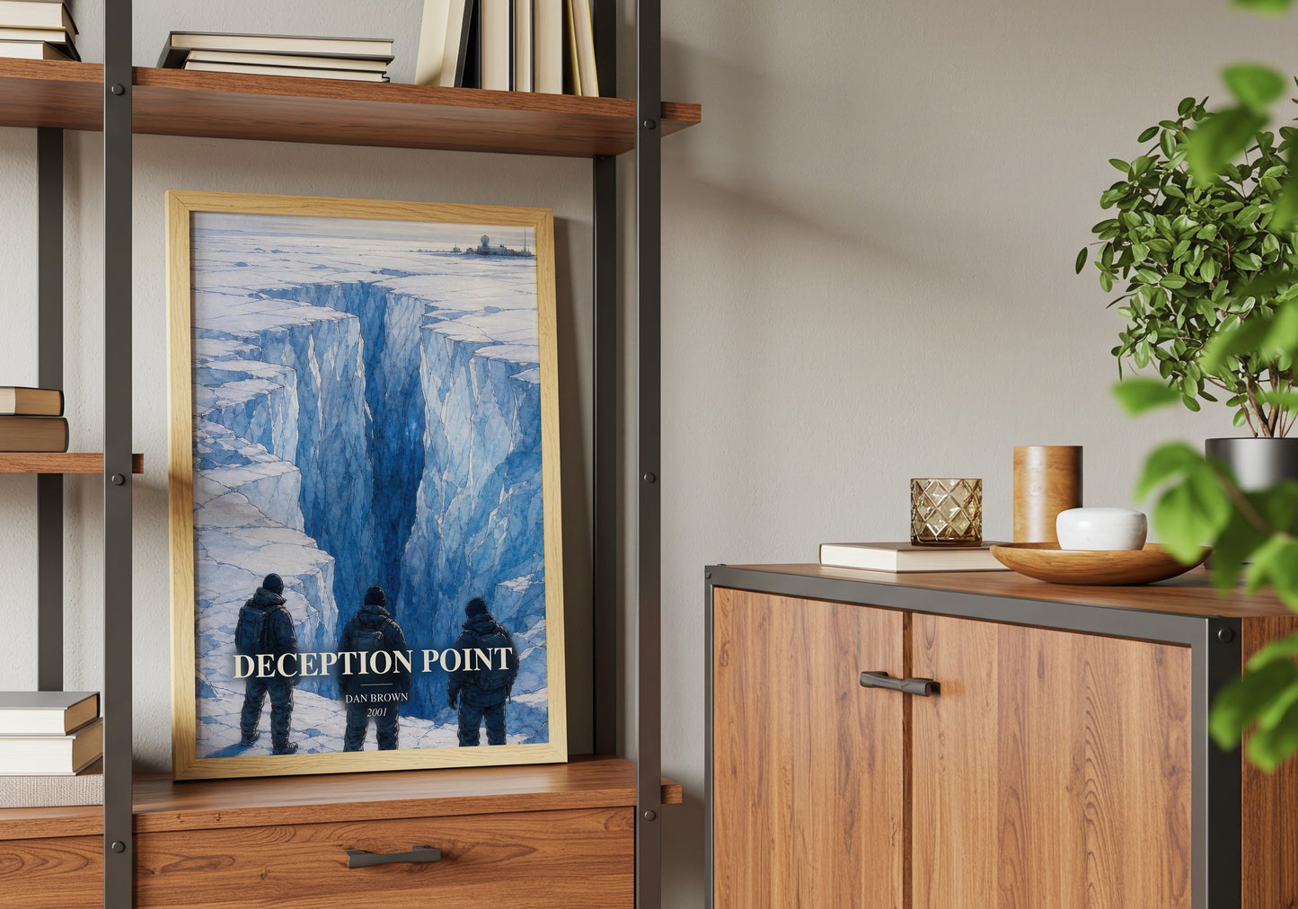 Deception Point book watercolour illustration paper finish options – matte satin gloss