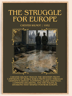 The Struggle for Europe Minimalist Book Poster by Chester Wilmot – book poster