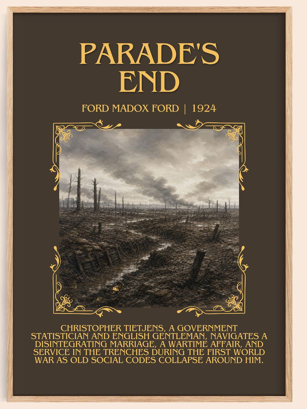 Parade's End Minimalist Book Poster by Ford Madox Ford – book poster