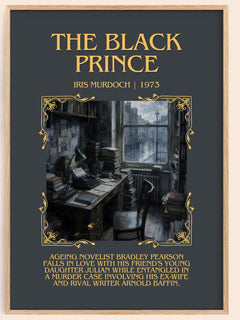 The Black Prince Minimalist Book Poster by Iris Murdoch – book poster