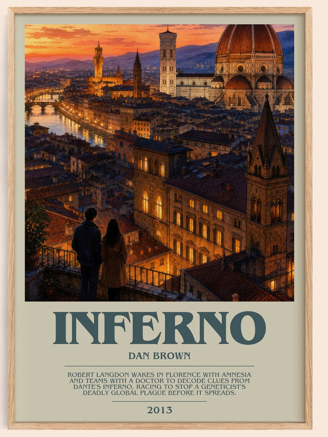 Inferno Bookish Wall Art by Dan Brown