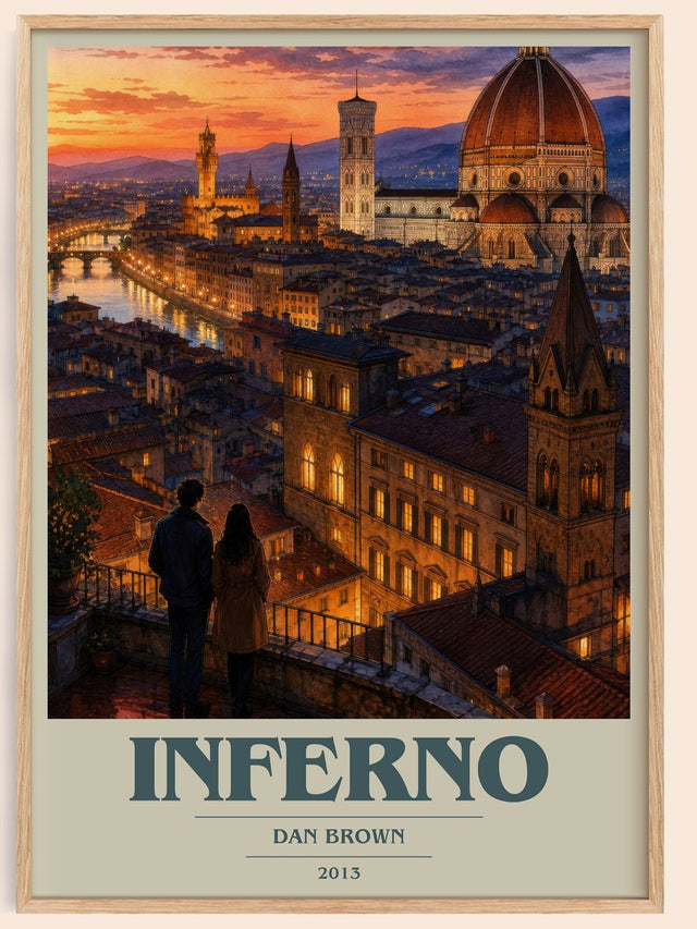 Inferno Book Cover Poster by Dan Brown