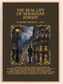 Real Life of Sebastian Knight Minimalist Book Poster by V. Nabokov – book poster