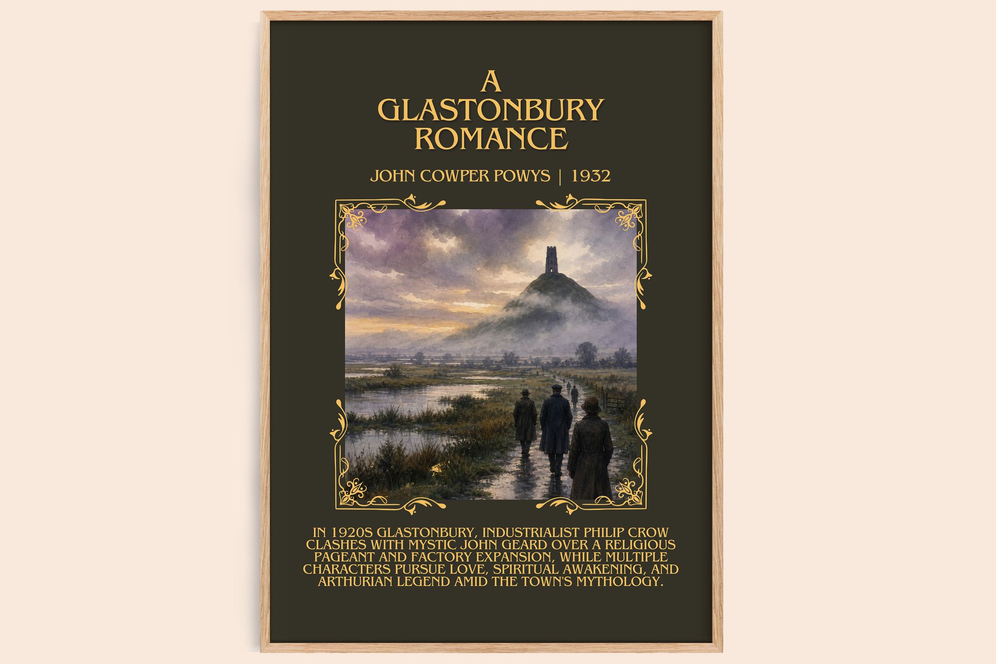 A Glastonbury Romance Minimalist Book Poster by John Cowper Powys