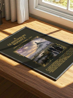 A Glastonbury Romance Minimalist Book Poster by John Cowper Powys – print on a sunlit desk