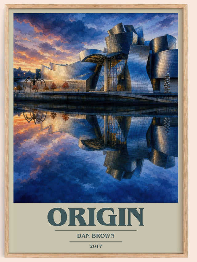 Origin Book Cover Poster by Dan Brown