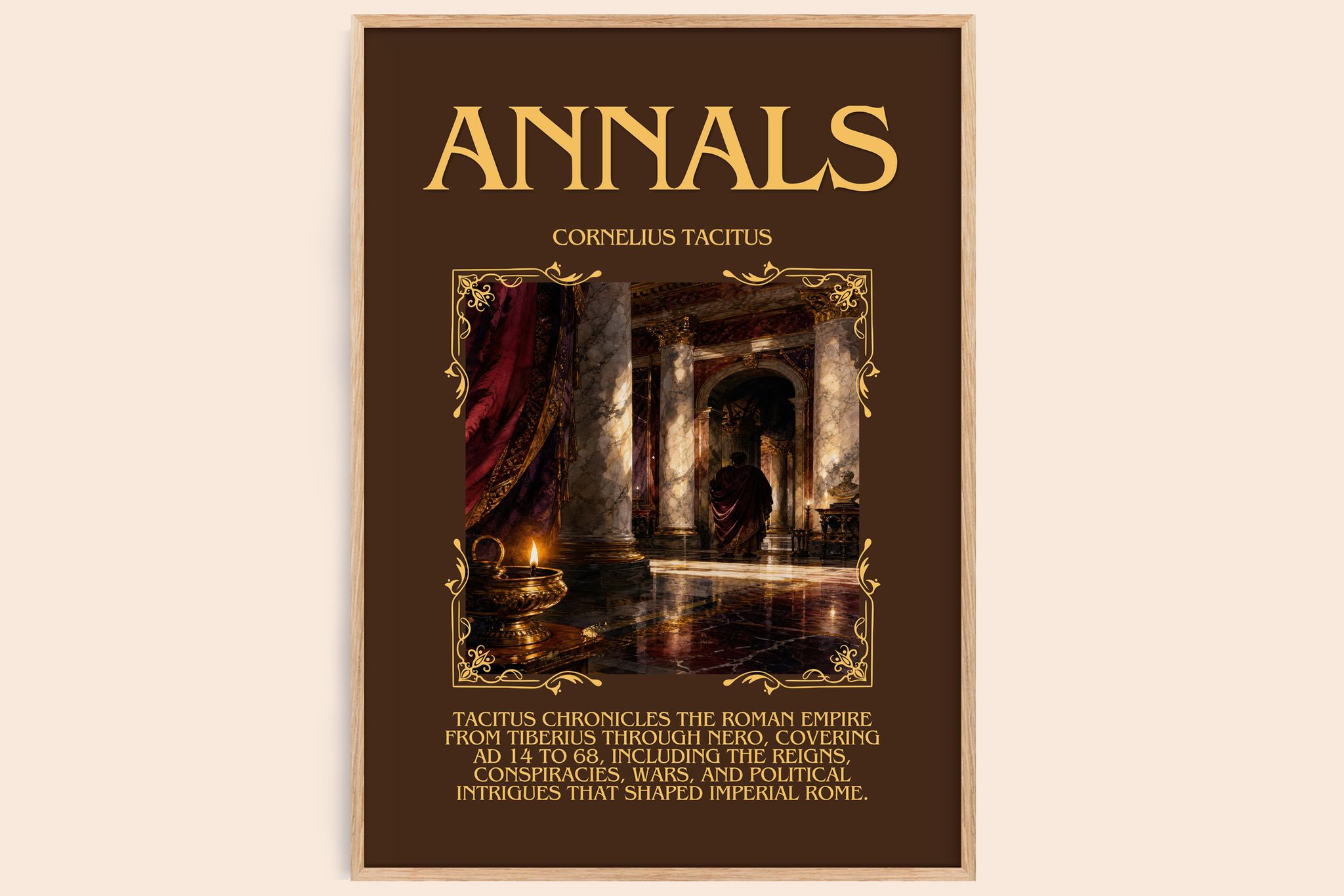 Annals Minimalist Book Poster by Cornelius Tacitus