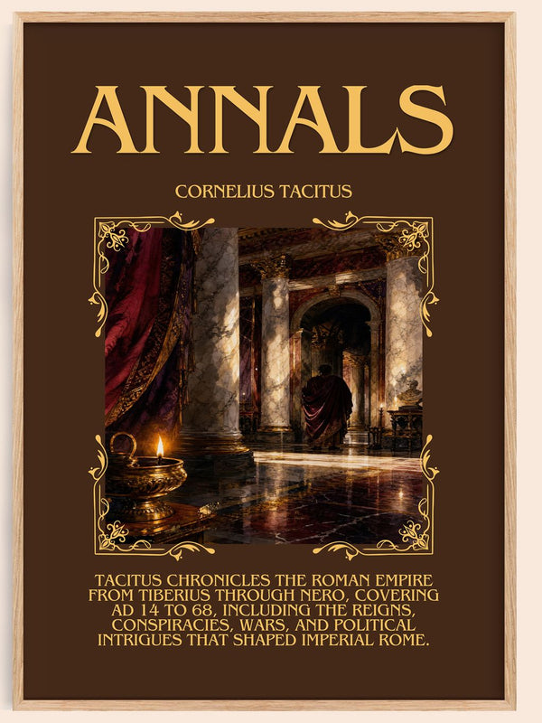 Annals Minimalist Book Poster by Cornelius Tacitus – book poster