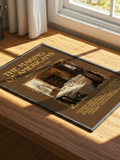 The Making of Americans Minimalist Book Poster by Gertrude Stein – print on a sunlit desk