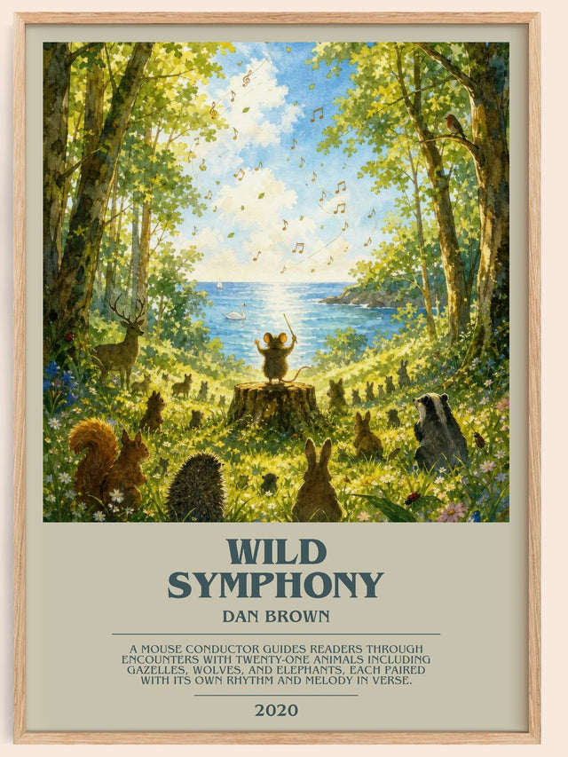Wild Symphony Bookish Wall Art by Dan Brown