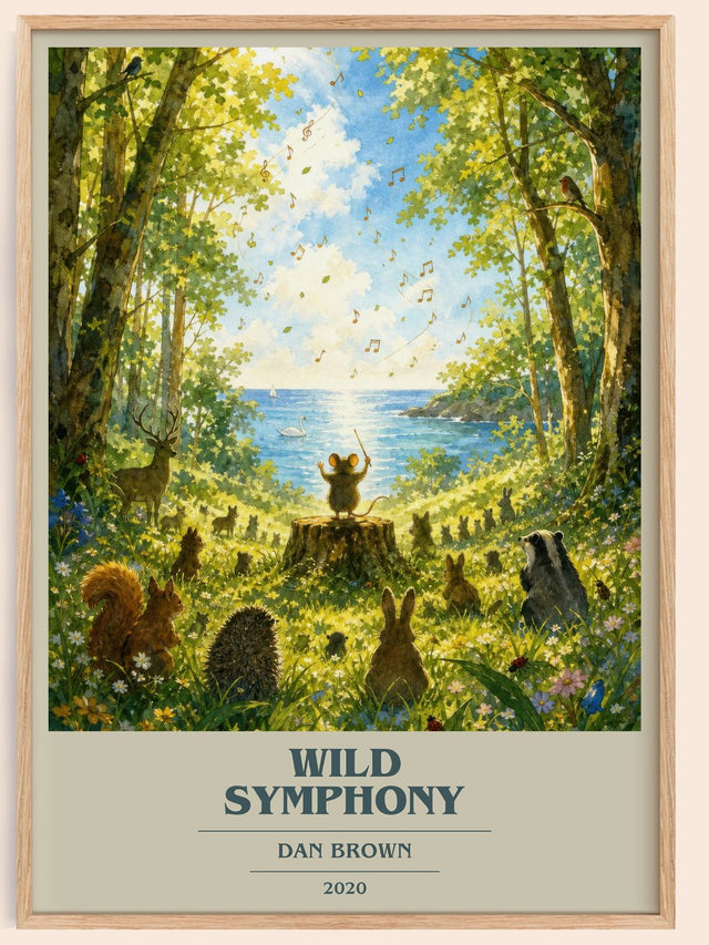 Wild Symphony Book Cover Poster by Dan Brown