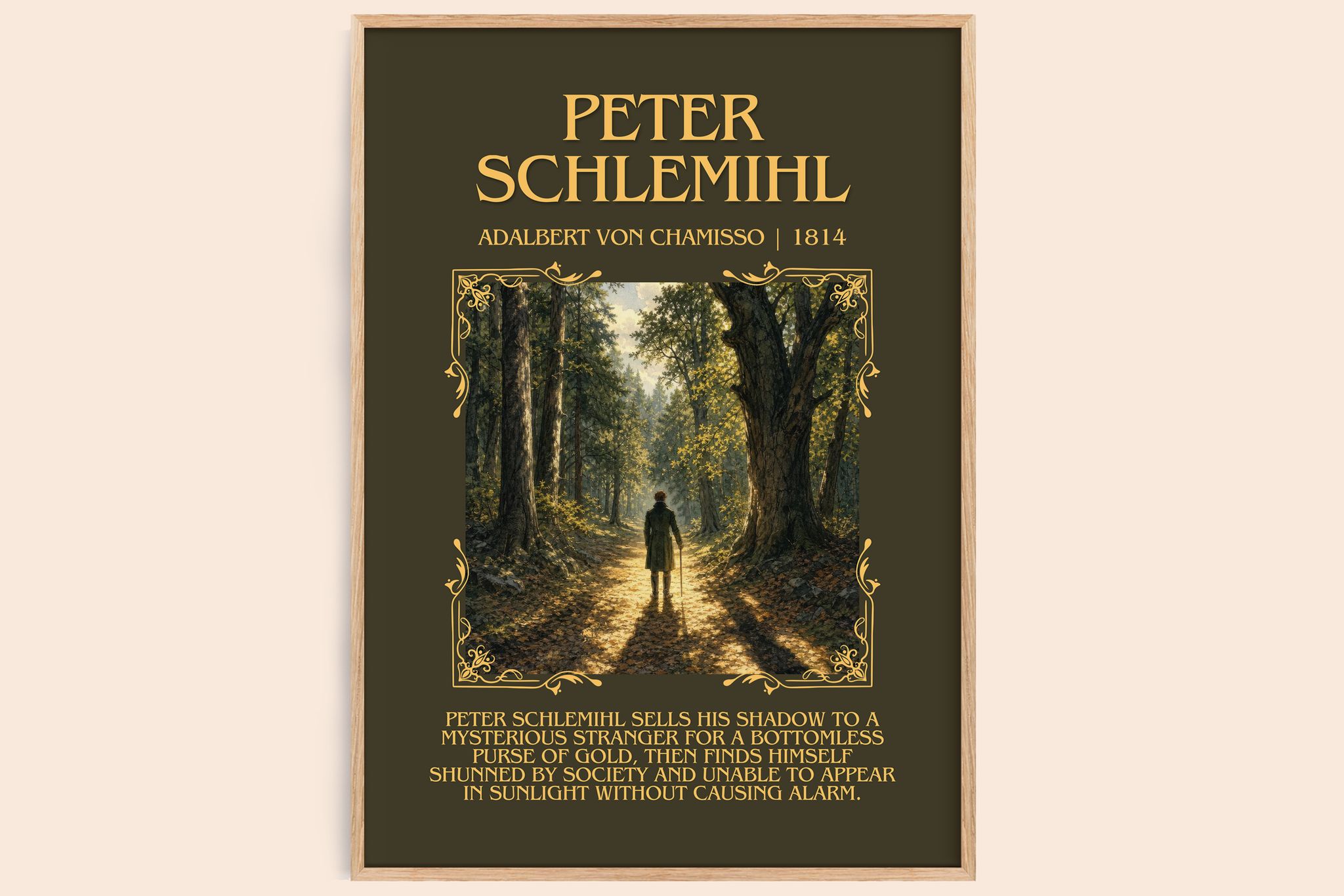Peter Schlemihl Minimalist Book Poster by Adalbert von Chamisso