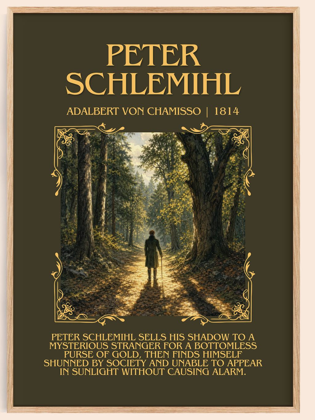 Peter Schlemihl Minimalist Book Poster by Adalbert von Chamisso – book poster