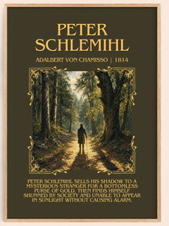 Peter Schlemihl Minimalist Book Poster by Adalbert von Chamisso – book poster