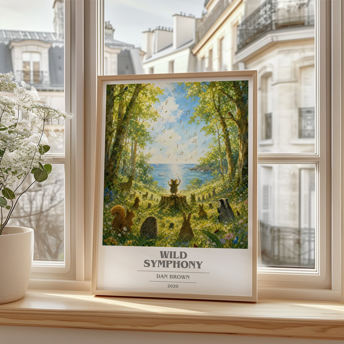 Wild Symphony book cover poster colour and style options – Dan Brown book art