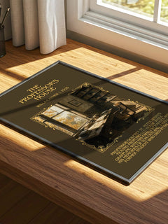 The Professor's House Minimalist Book Poster by Willa Cather – print on a sunlit desk