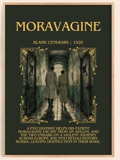 Moravagine Minimalist Book Poster by Blaise Cendrars – book poster